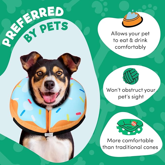 BENCMATE Inflatable Dog Cone Collar Alternative, Soft Dog Cone - Image 3