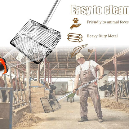 10inch Chicken Poop Scooper, Large Coop Litter Scoop - Image 5