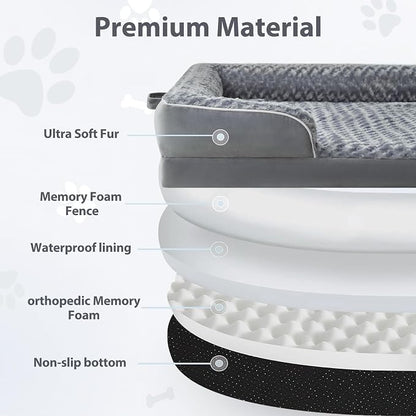 WNPETHOME Human Dog Beds for People Adults, Washable Faux Fur Nap Bed Adult - Image 2