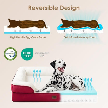 EHEYCIGA Orthopedic Dog Beds for Large Dogs, Waterproof Memory Foam Large Dog - Image 4