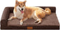Patas Lague Orthopedic Dog Bed Medium Size Dog 30''X20'', Waterproof L Bolster by PatasLague