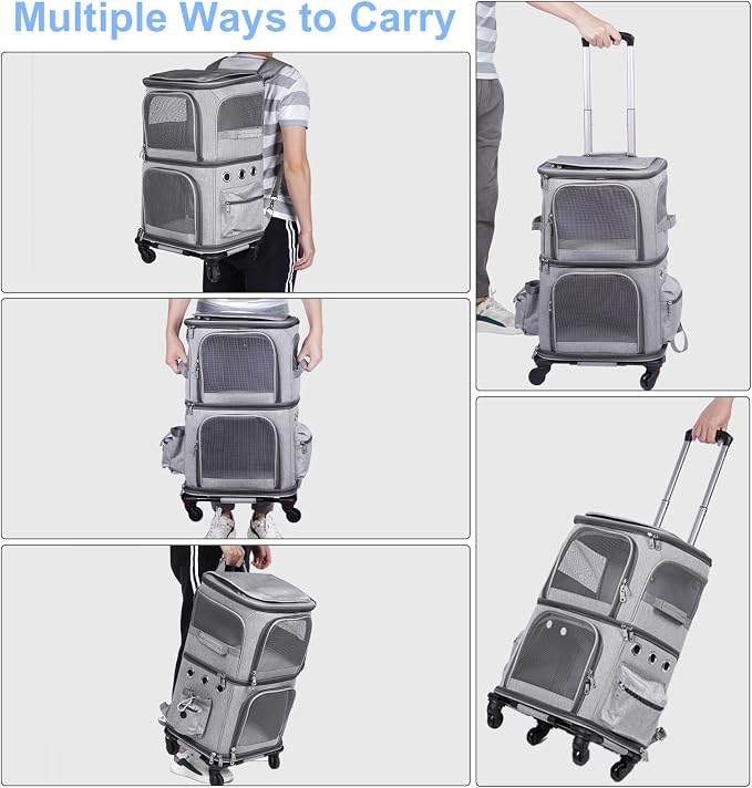 Double-Compartment Pet Carrier Backpack - Image 4