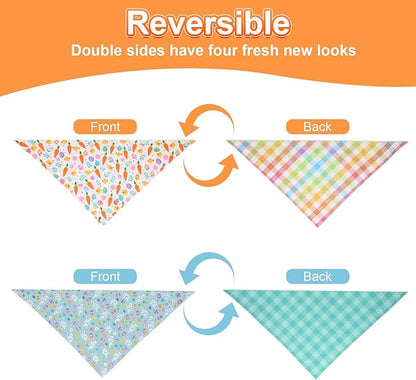 Easter Dog Bandana Large 2PCS, Colorful Scarf - Image 6