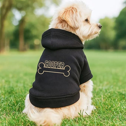 Noni Personalized Name Dog Hoodie, Embroidered Puppy Sweater - Image 3