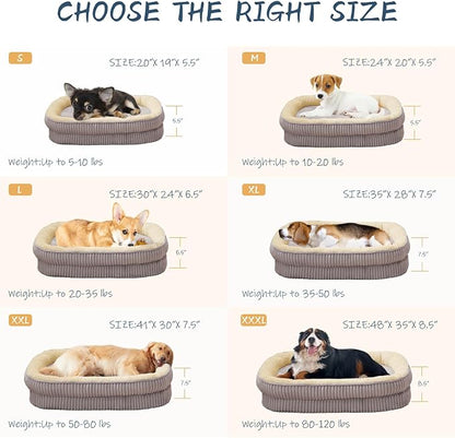 Orthopedic Dog Bed for Small Dogs Breeds, High Density Egg Crate Foam Dog Sofa - Image 5