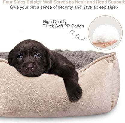 JOEJOY Rectangle Dog Bed for Large Medium Small Dogs - Image 2