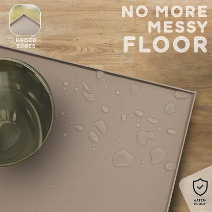 Dog Food Mat - 28x18 Raised Edges Dogs Mat - Image 5