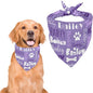 Personalized Dog Bandanas Custom Neckwear Name Button Anti-loosening Dog Scarf by Unknown