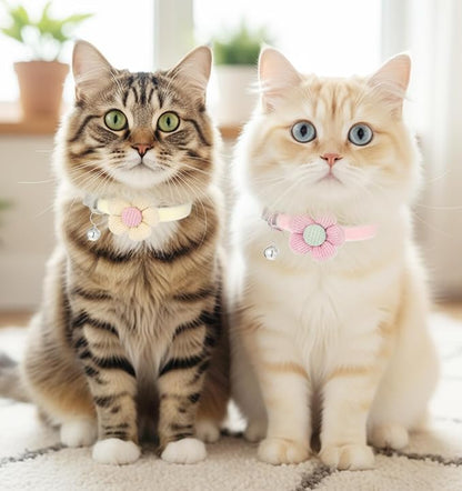 2Pcs Girl Cat Collars, Adjustable Design - Image 5