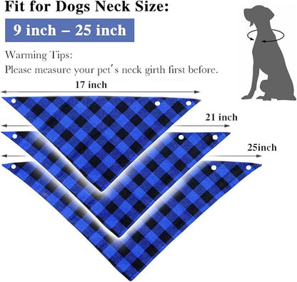 Christmas Plaid Dog Bandana - Image 3