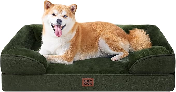 EHEYCIGA Orthopedic Dog Beds for Large Dogs, Waterproof Memory Foam Large Pet by EHEYCIGA