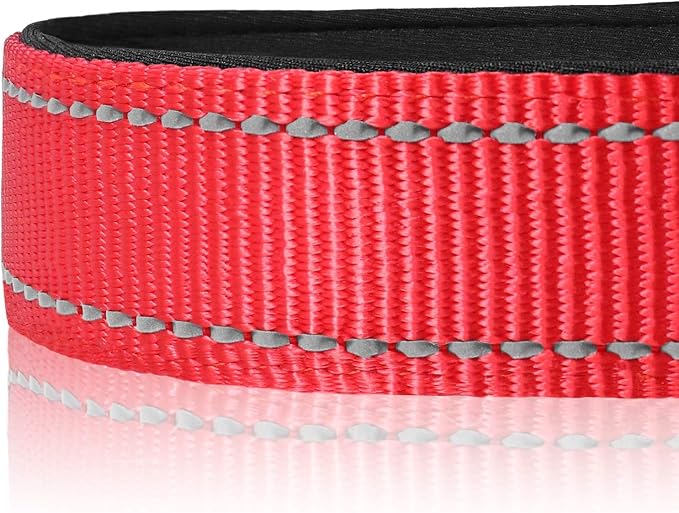 Joytale Reflective Dog Collar, Soft Neoprene Padded, Metal D-Ring, Nylon Pet - Image 4