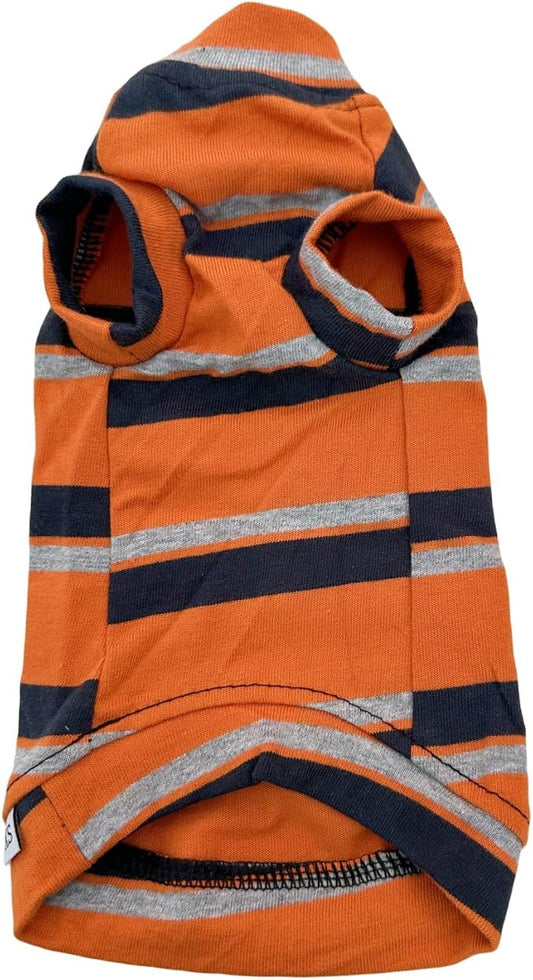 Vintage Stripes Sphynx Hairless Cats Shirt Cotton Cat Turtleneck Pet Clothes by Kitipcoo