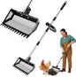 9.8×9.1in Chicken Poop Scooper, Chicken Coop Rake, Adjustable Length/Angle Coop by Unknown