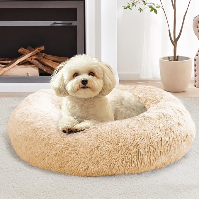 JOLLYVOGUE Calming Dog Bed for Small Dogs by JOLLYVOGUE