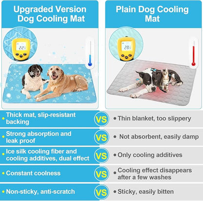 BEAUTYZOO Upgraded Dog Self Cooling Mat Ice Silk Chill Pads - Image 5