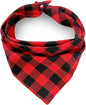 Christmas Plaid Dog Bandana by ZIRVYIR