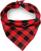 Christmas Plaid Dog Bandana by ZIRVYIR