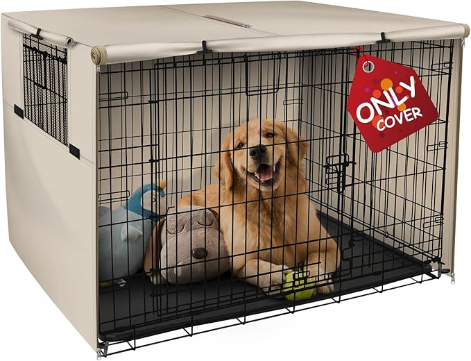 Explore Land 24 inches Dog Crate Cover Heavy Duty Polyester Pet Kennel Sunshade by ExploreLand