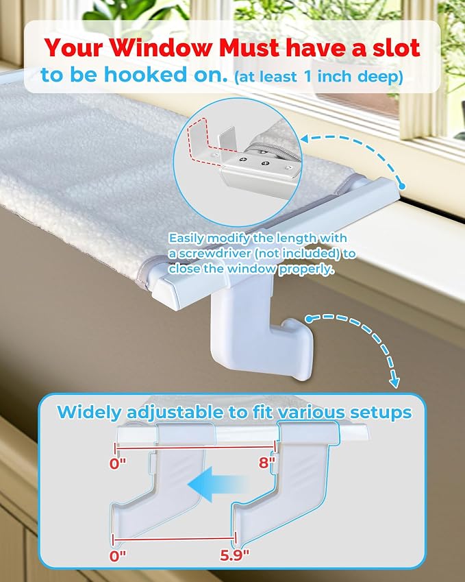 Heavy-Duty Cat Window Perch 2-Pack – All-Metal Frame Supports up to 120 lbs - Image 2