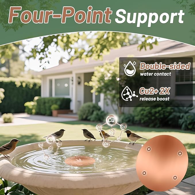 4 Inches Pure Copper Bird Bath Purification Disk, 0.6mm thick, Reinforced - Image 5