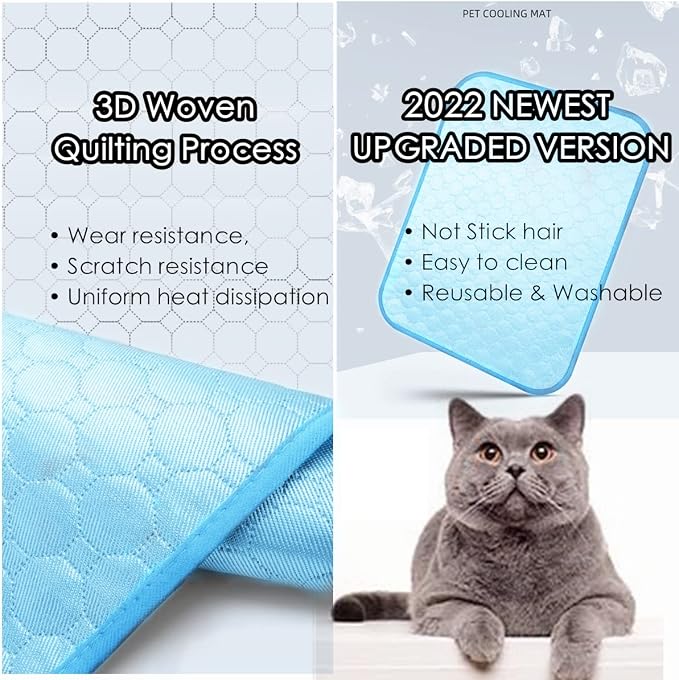 SOMOYA Dog Self Cooling Mat Pet Washable Cooling Pads Blanket Sleeping Kennel - Image 2