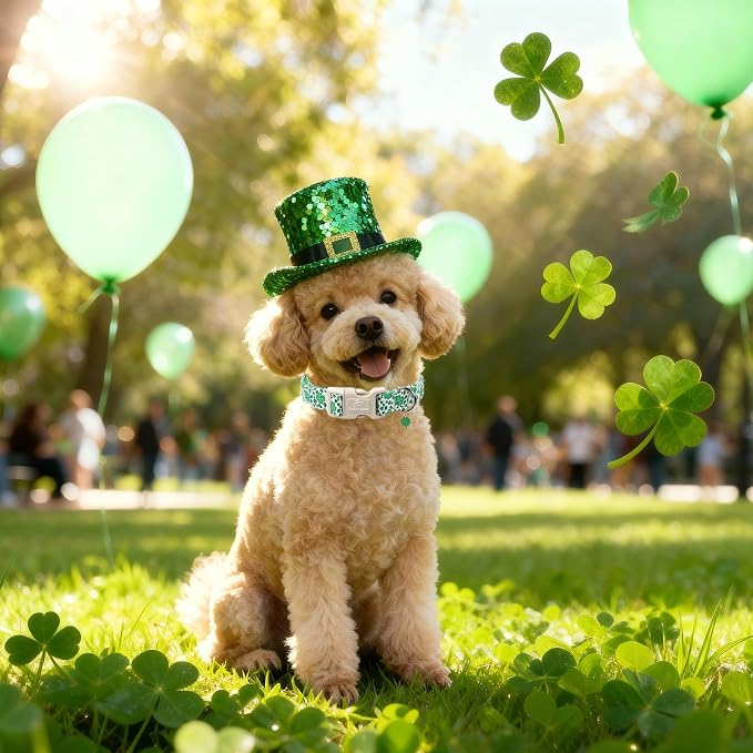 St Patricks Day Dog Collar for Small Dogs - Image 3