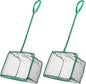 Pawfly Aquarium Fish Net with Braided Metal Handle Square Net with Soft Fine by Pawfly