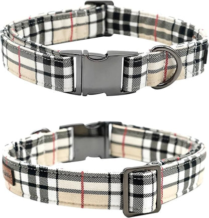 Bow Dog Collar-Plaid Pet Collar Cute Pet Bow Soft Girl or Boy Dog Collars - Image 4