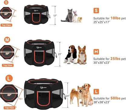 Dog Playpen, Puppy Pet Playpens Indoor - Image 7