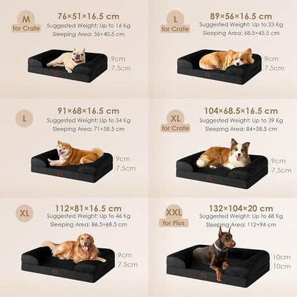 EHEYCIGA Orthopedic Dog Bed for Medium Dogs, Waterproof Memory Foam Medium Dog - Image 5