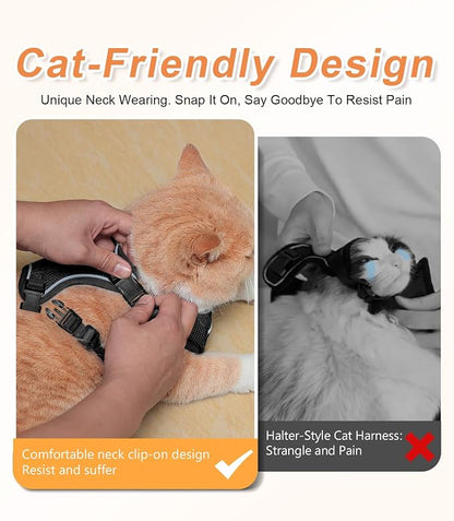 Halypet Cat Harness and Leash Set Escape Proof Soft Adjustable Cat Leash - Image 4