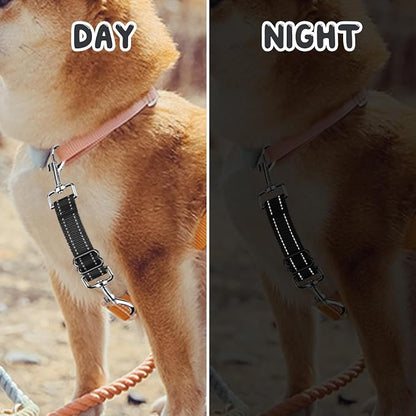 YUEPET Dog Safety Collar Clips 2 Pack Adjustable Prong Backup Clips Reflective - Image 5