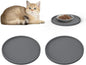 Arespark Cat Food Mat, Round Eating Plates Tray by Arespark