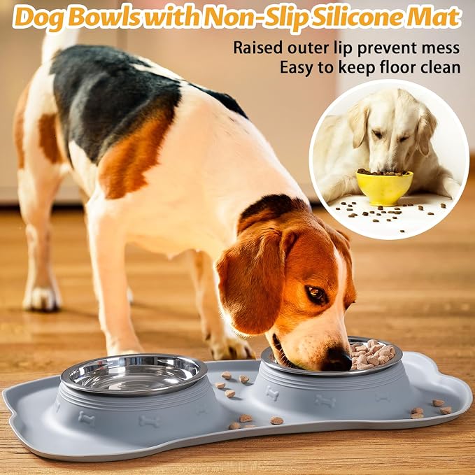 Hubulk Pet Dog Bowls 2 Stainless Steel - Image 6