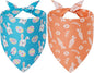 Easter Dog Bandanas Large 2PCS, 4 Pattern Colorful Scarf by Unknown