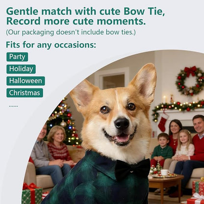 Koneseve Dog Shirt Pet Plaid Clothes T-Shirt - Image 6