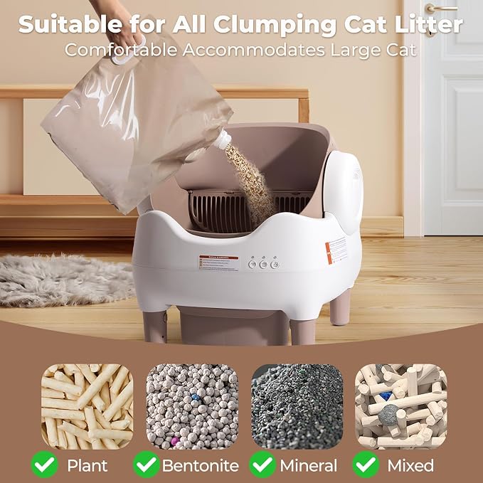 APP-Controlled Self Cleaning Litter Box, Automatic & Hands-Free Cat Litter Box - Image 8