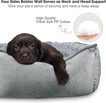 JOEJOY Rectangle Dog Bed for Large Medium Small Dogs - Image 2
