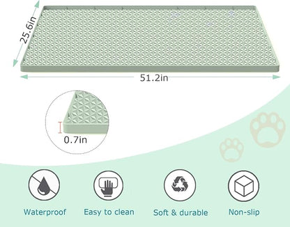 Cat Litter Mat for Litter Box, Silicone Large Cat Litter Trapping Mat - Image 2