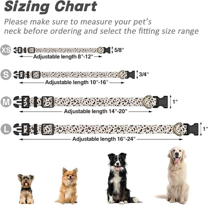 Reflective Dog Collar for Small Dogs, Cute Leopard Style Adjustable Heavy-Duty - Image 7