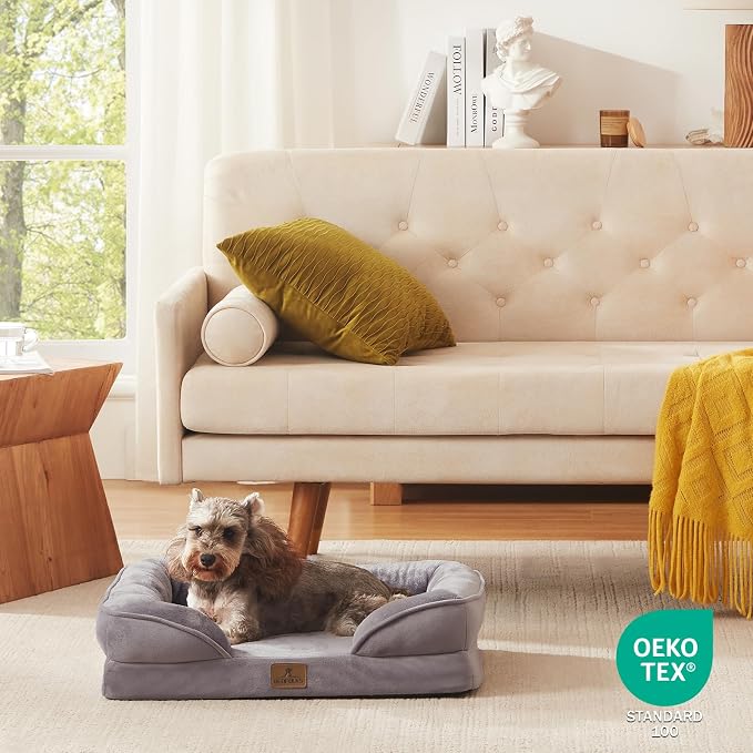 Bedfolks Orthopedic Dog Bed Extra Small, Waterproof Dog Sofa Bed - Image 7