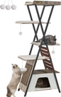 FourFurPets 72.4" Cat Tree, Modern Cat Tower by FourFurPets