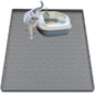 Cat Litter Mat for Litter Box, Silicone Large Cat Litter Trapping Mat by Jacooxi