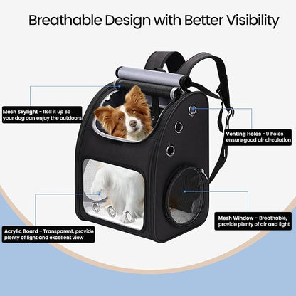 Cat Carrier Backpack, Expandable Pet Carrier Backpack - Image 5