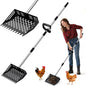 Chicken Poop Scooper and Rake, 2-in-1 Metal Sand Sifting Shovel by LIVOSA