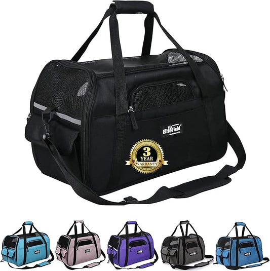 EliteField Soft Pet Carrier Soft Sided Dog Puppy Cat Carrier Travel Bag by EliteField