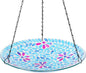 VCUTEKA Hanging Bird Bath, Glass Mosaic Bird Baths by VCUTEKA