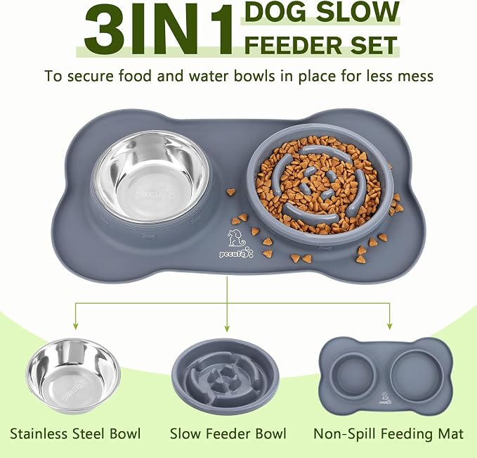Pecute Slow Feeder Dog Bowls to Slow Down Eating, Dog Bowl Slow Feeder - Image 2