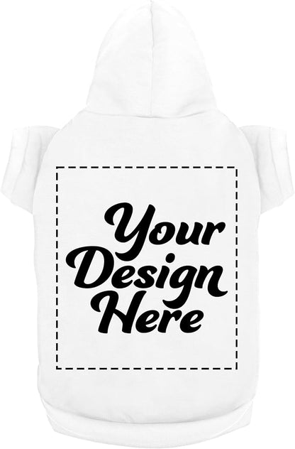 Personalized Dog Hooded Custom Sweatshirt Pet Pullover Hoodie Text/Image by apparelyn